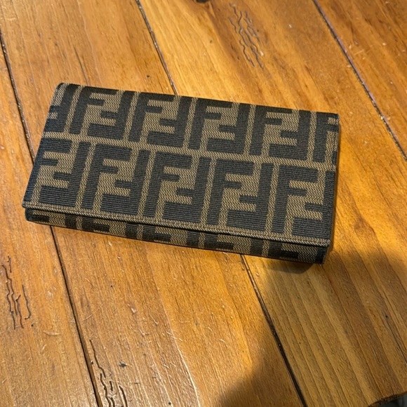 Fendi Handbags - Fendi Zucca FF logo canvas wallet